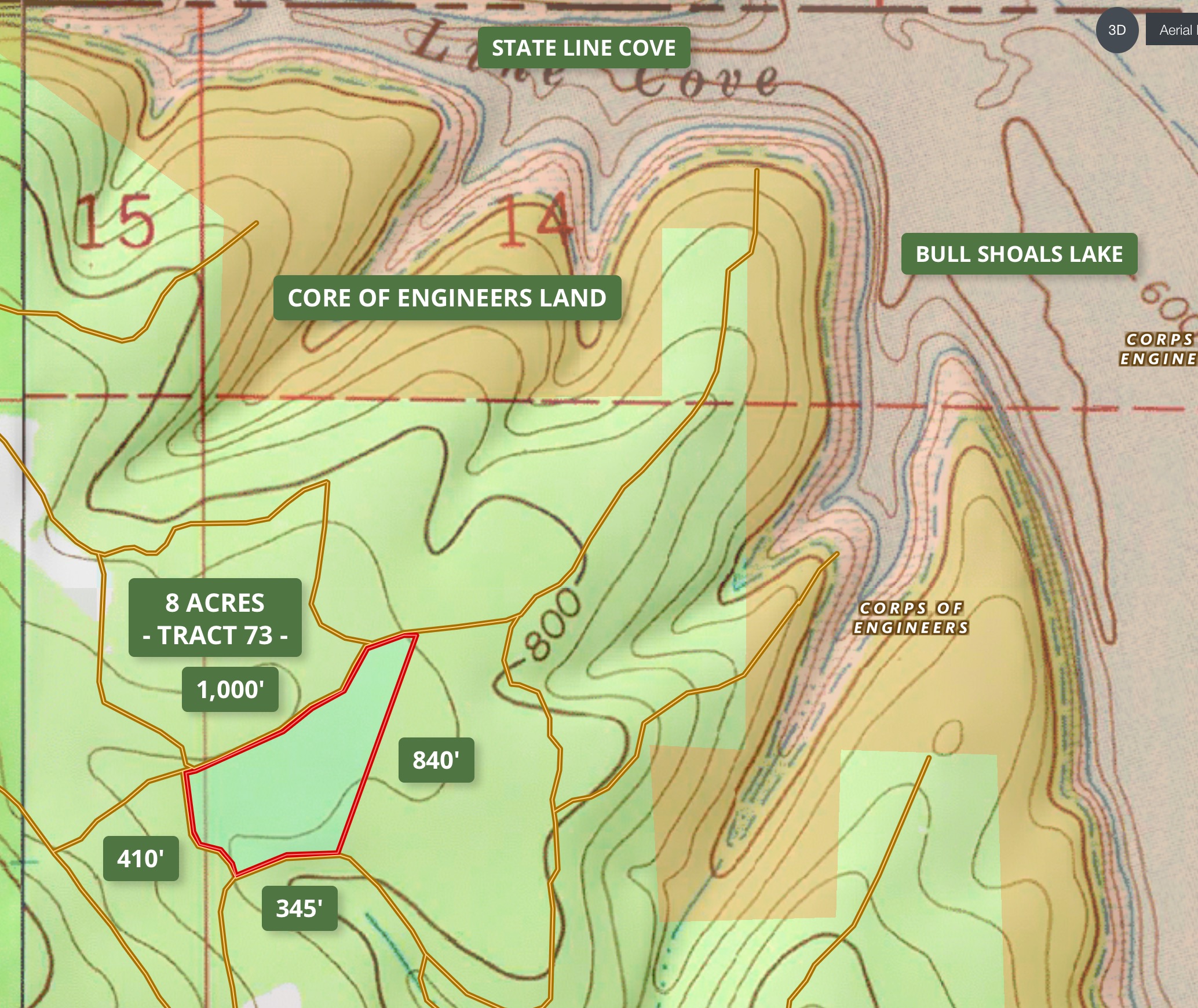 Topo map of the property.